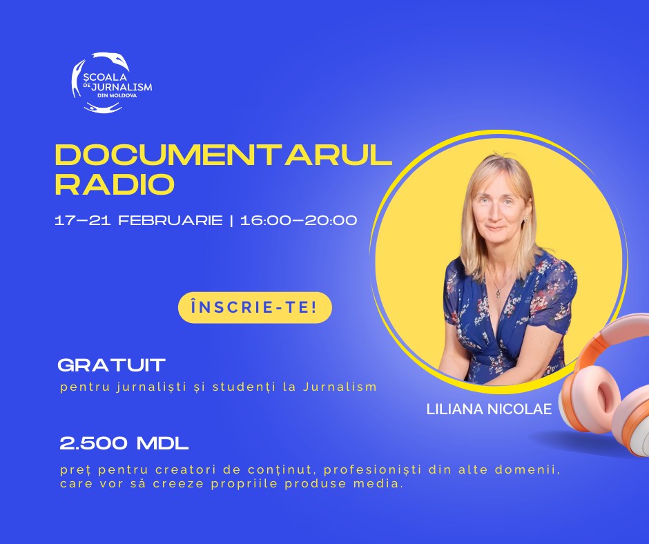 Documentarul radio: start înscrieri pentru unicul asemenea curs în Moldova