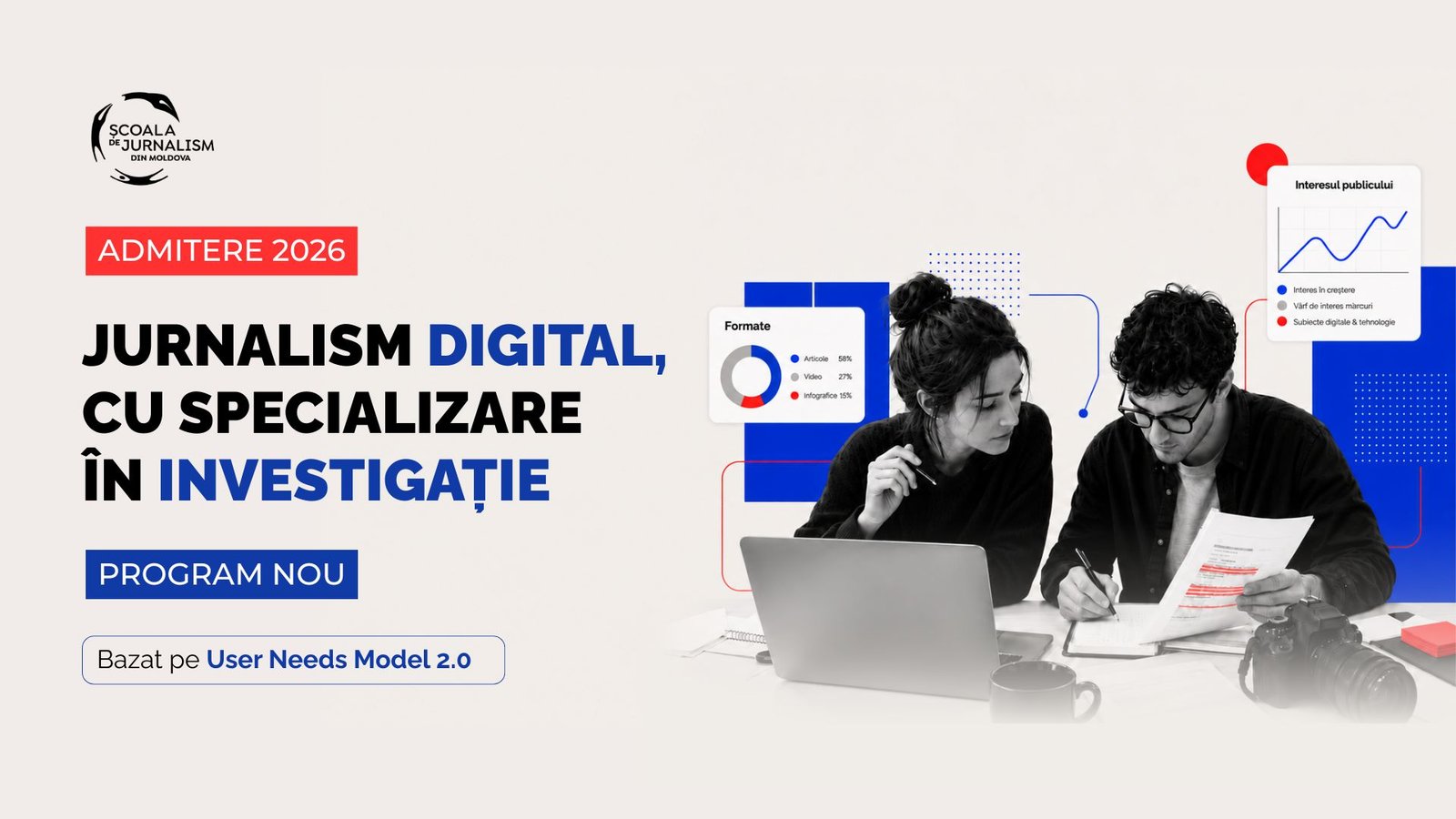 Admitere deschisă la noul program de jurnalism digital și investigații (Promoția 21)