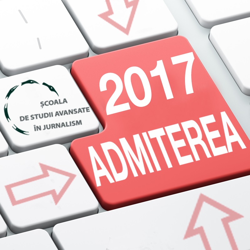 ADMITEREA 2017: Școala de Studii Avansate în Jurnalism anunță o nouă etapă de înscriere