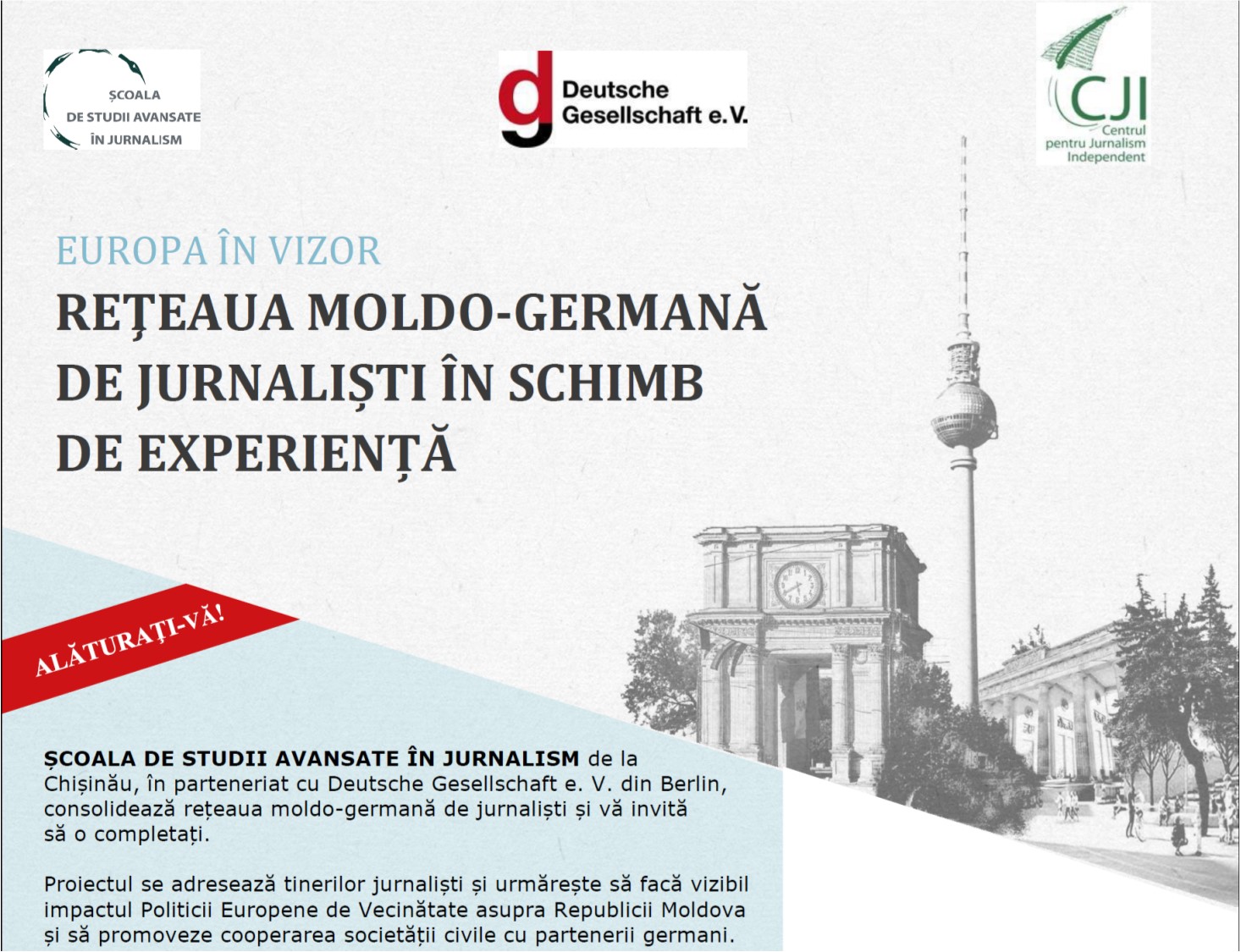 Europa în vizor: Reţeaua moldo-germană de jurnaliști în schimb de experiență 